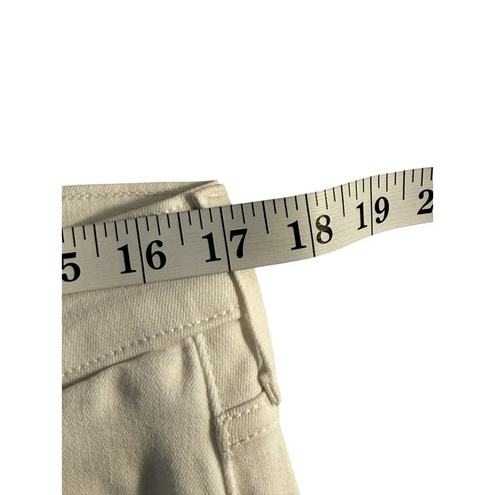 PAIGE Lennox Slim Fit Jeans Mens 33 Icecap White Rayon Blend Stretch